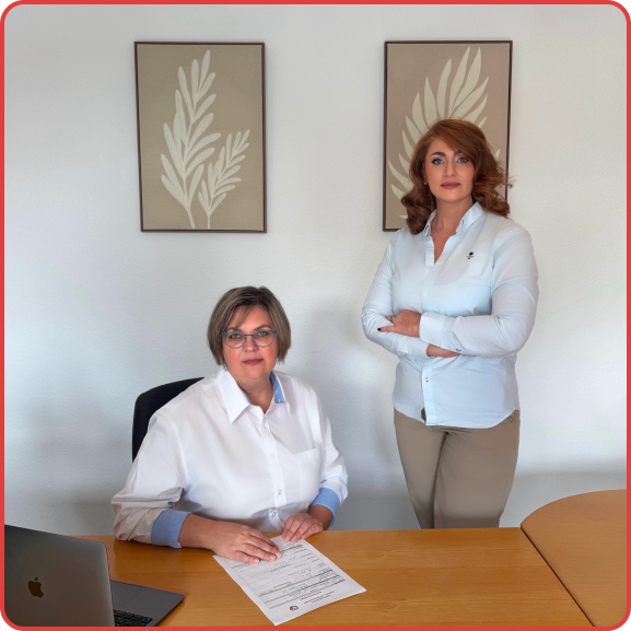 Helen Gottfried und Tatiana Slanina in ihrem Büro